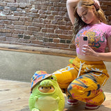 Women Cargo Pants Casual Pants Draping Effect Women Print