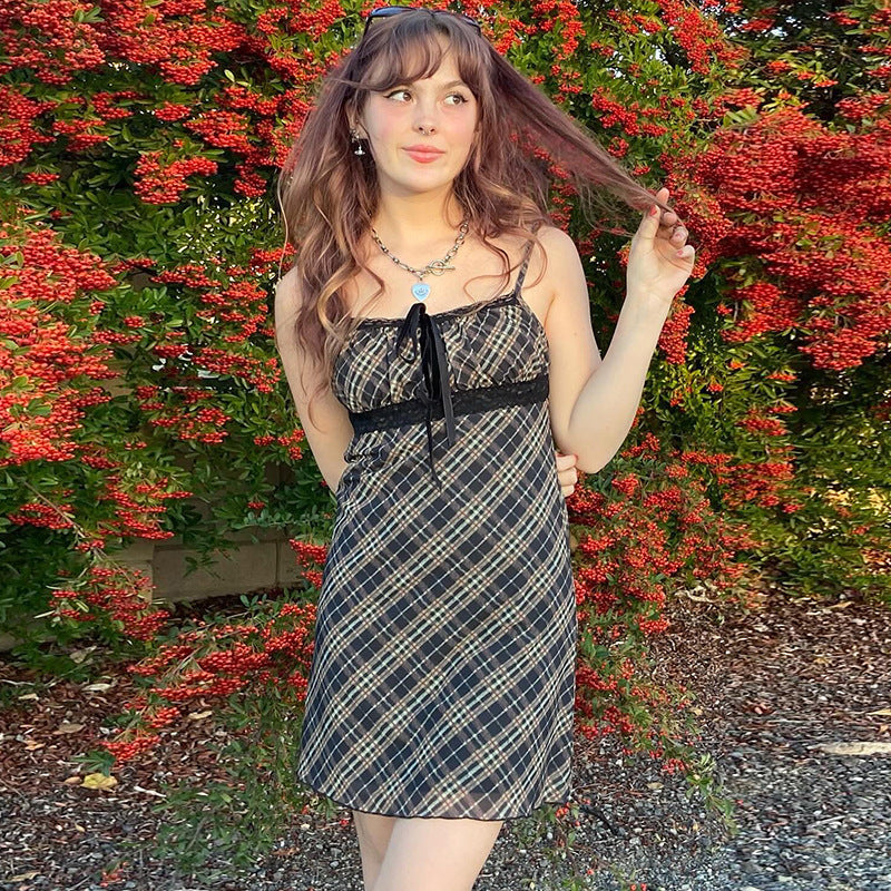 Women Desses Strap Stitching Dress Skirt