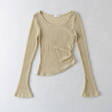 Women T-Shirt Autumn Pure Desire Style Long Sleeve Temperament Top