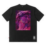 Men's T Shirt Portrait Short-Sleeved T-shirt Men's and Women's High Street Hiphop