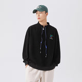 Unisex Hoodie Vintage Top Men's and Women's Loose-Fitting Casual Pullover Coat