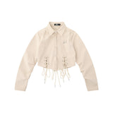 Women Long Sleeve Shirt Short Long Sleeve Shirt Autumn Design Casual Solid Color