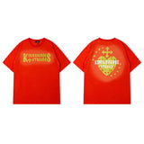 Men T Shirt Vintage Angel Print Short-Sleeved T-shirt Men and Women Ins Style Couple