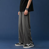Men Sweatpants Ice Silk Pants Men's Trendy Loose Straight