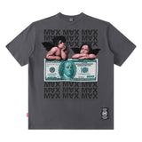 Men T Shirt Pattern Short Sleeve T-shirt Ins Men and Women Couple's Tops