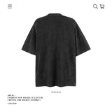 American vintage street T-shirt pure cotton retro men's and women's summer loose