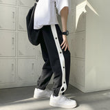 Men Sweatpants Men's Summer Casual Loose-Fit Tappered Trousers Sports Pants