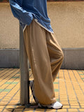 Men Sweatpants Straight Cargo Pants Men Loose Wide Leg Leisure