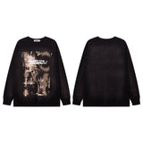 Men Long Sleeve Shirt Old Vintage Long Sleeve T-shirt Men and Women Idle Style