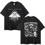 One Band And Rock Band Music Tour Washed T-shirts