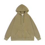 Men Hoodie Spring and Autumn Hooded Cardigan Sweater Zipper Jacket Casual Hoodie