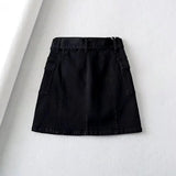 Women Skirt Summer High Waist Slimming Denim Skirt Skirt