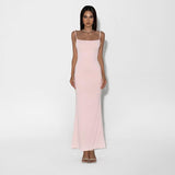 Women Dresses Casual Beauty Back Sling Dress Midi Dress