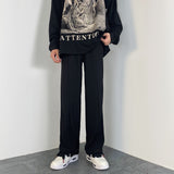 Men Sweatpants Men's Loose Straight Trousers Casual Pants Design Sense
