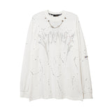 Men Long Sleeve Shirt Letter Printed T-shirt Men's and Women's Loose Long Sleeve T-shirt