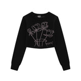 Women Sweater Girls' Autumn Casual round Neck Knitted