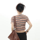 Women T-shirt Short T-shirt Women's High Street Fashion Brand Summer round Neck