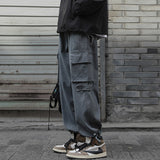 Men Sweatpants Fashion Brand Loose Tappered Fried Street Casual Trousers