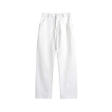Unisex Pants Autumn Washed Button Casual Pants