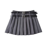 Women Skirt High Waist Suit Short Skirt Pleated Skirt