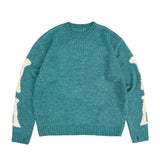 Kapital Sweater Vintage Pingtian Hehong round Neck Loose Bone Skeleton Knit Casual Sweater