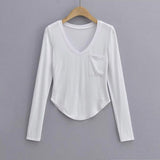 Women T-Shirt Long Sleeve T-shirt for Women Autumn Undershirt