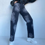 Women Cargo Pants Jeans Women's Casual Wide-Leg Pants