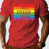 Gay Day Rainbow pure cotton men's Tshirt comfort
