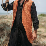 Men T Shirt Summer Men Cotton Linen Vest Vest Coat