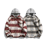Unisex Jacket Autumn Retro Contrast Color Coat