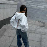 Women Sweatshirt Printed Sweater Women's Spring and Autumn Hooded Loose