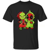 CHRISTMAS  Baby Grinch and Deadpool T shirt