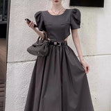 Women Dresses Summer Short Sleeve Hollow Slim Fit Waist-Baring Dress