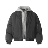 Unisex Down Jacket Winter Thickened Hooded Padded Jacket