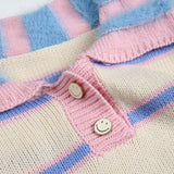 Unisex Sweatshirt Autumn College Style Striped Sweater
