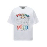 American duaa pure cotton t-shirt g street retro direct injection printing