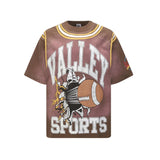 Vale forever washed t-shirt men's direct injection printing g pure cotton