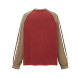 Unisex long-sleeved shirt autumretro color matching