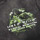 Vale forever vintage pure cotton t-shirt washed and distressed hip hop printingg