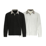 Unisex long-sleeved shirt autumretropolo shirt lapel
