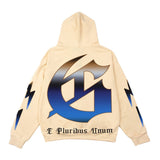 Hip-hop hoodie american rock street retro washed distressed flame robot west coast rap hooded sweatshirt