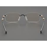 CHH Chrome Hearts Glasses Japanese Sven Versatile Handmade Frameless Retro Pure Titanium Square Glasses Frame
