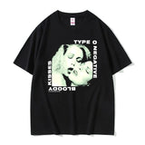 Rock Band Type O Negative Print Cotton T Shirt Men Women