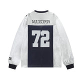 Unisex long-sleeved shirt autumloosesatin color matching