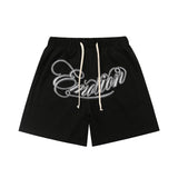 Mixed Emotion T-Shirt Embroidered Lapel Short Sleeve Shorts