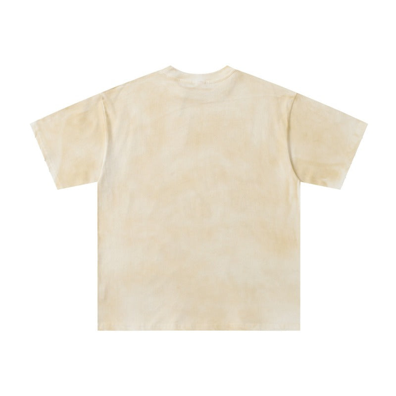 Men's t-shirt with rhinestone print, 100% cotton print