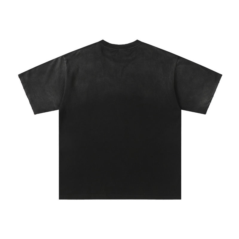 Men's t-shirt with rhinestone print, 100% cotton print
