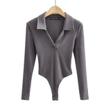 Women T-Shirt Long Sleeve One-Piece Female Autumn Slim-Fit Base T-shirt