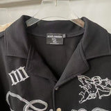 Mixed Emotion T-Shirt Embroidered Lapel Short Sleeve Shorts