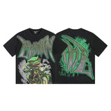 Mixed emotion men's t-shirt - short sleeve, rhinestone print, 100% cotton